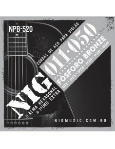 Encordado Guitarra Acustica 011 NPB520 Nig
