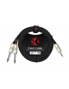 Cable audio mini plug st a 2 plug 1/4 mono 1 metro Y362PRL1M Kirlin