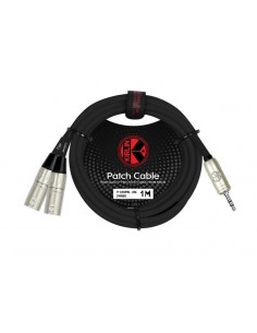 Cable audio mini plug st a 2 XLR Macho 1 metro Y370PRL1M Kirlin