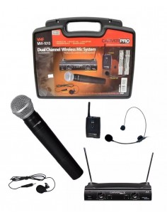 Microfono Inalambrico Mano + Cintillo o Solapa MVI1010 Carver Pro